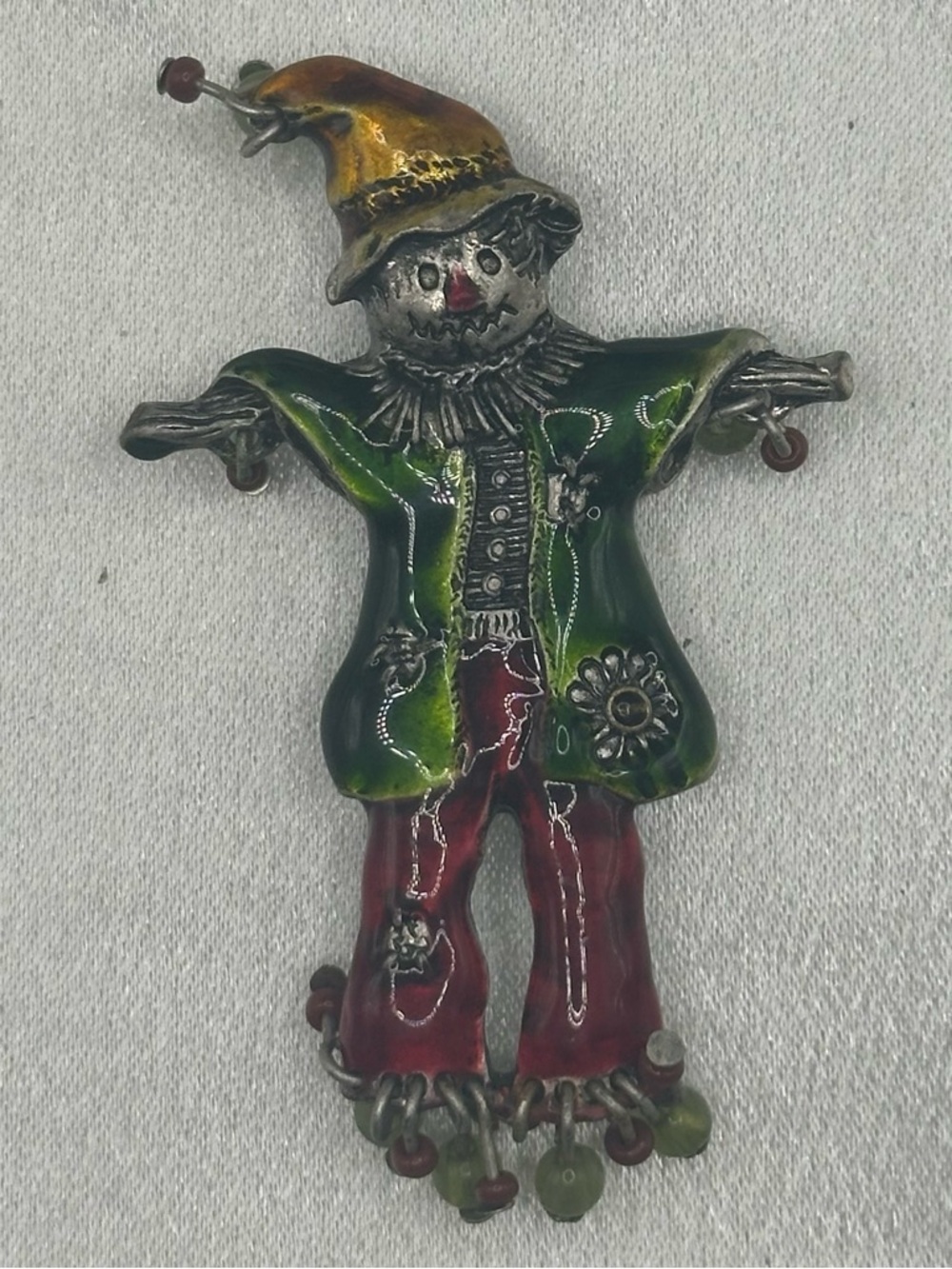 Vintage Scarecrow Brooch